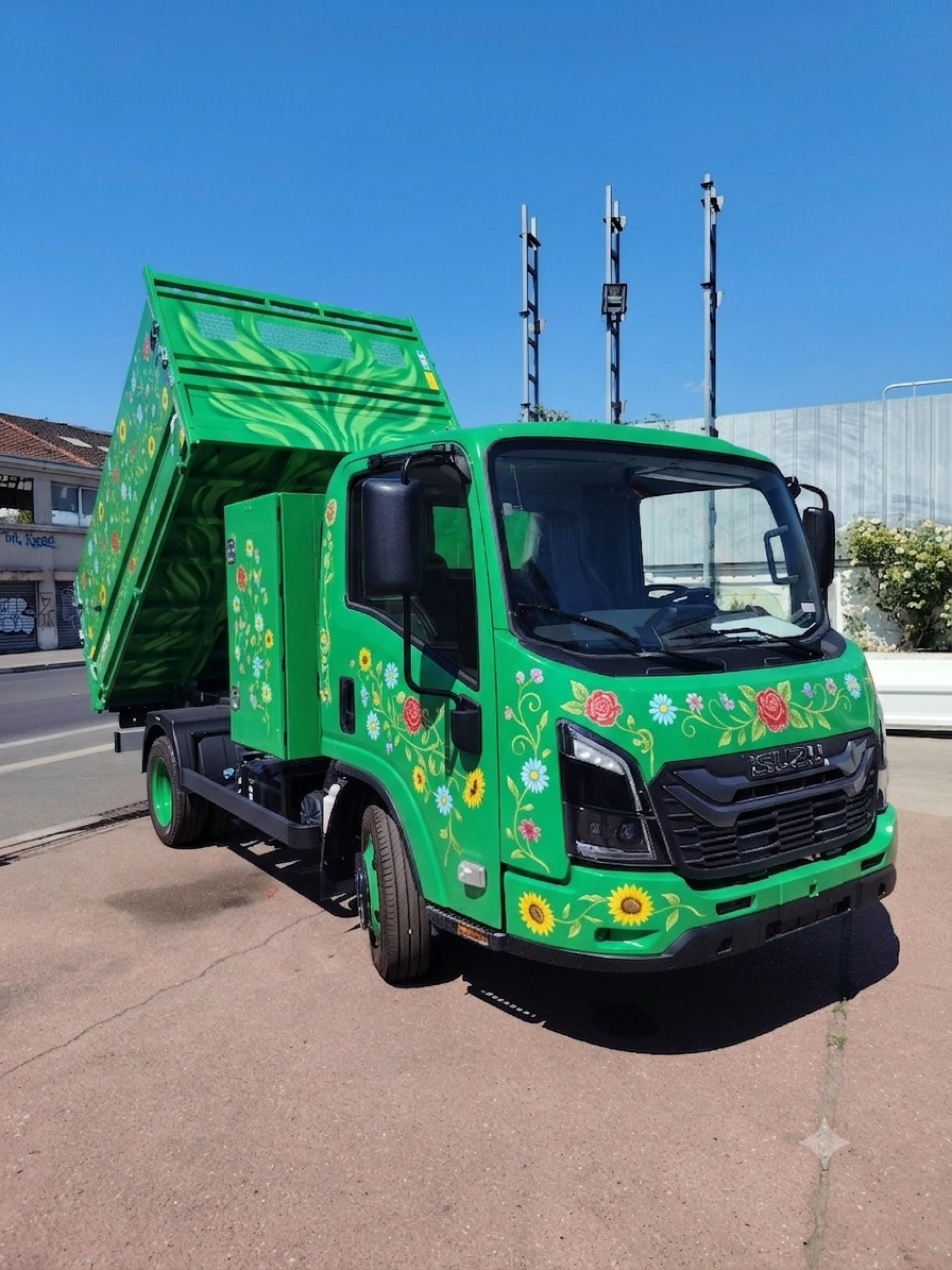 Camion Isuzu Truck s Utilitaire M27 benne coffre paysagiste espaces verts